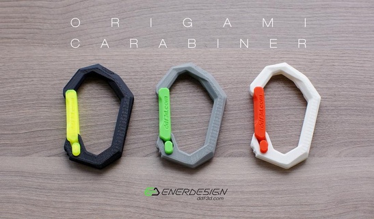origami carabiner ddf3dcom Others 3d print model - Mito3D