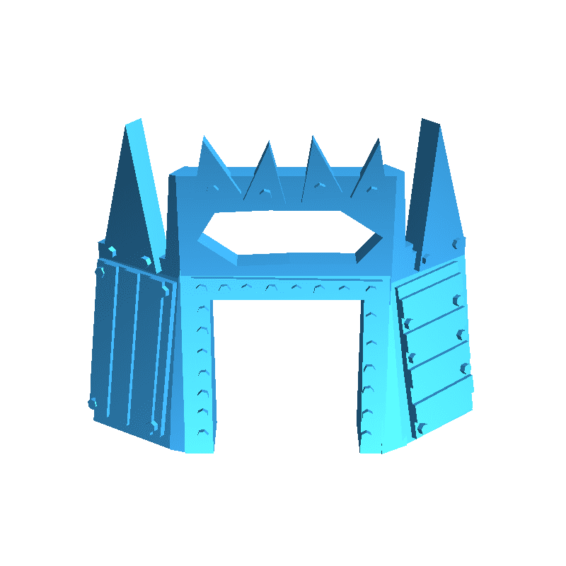 ork soltero pared portón 3d modelos descargar crealidad nube 3D print model - Mito3D