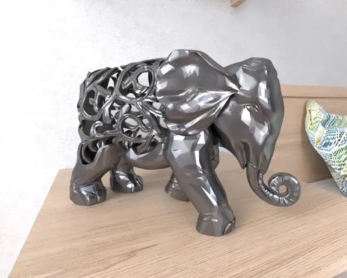 ornament elephant sculpture 3d models download creality cloud 3d print model - Mito3D