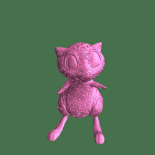 ornamentale miagolare immaginario personaggi 3d print model - Mito3D