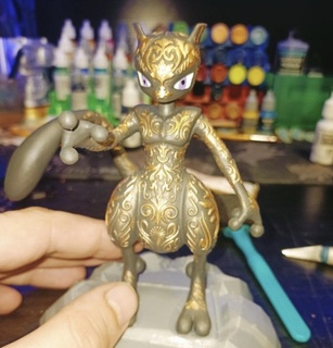 ornamental mewtwo personagens 3d print model - Mito3D