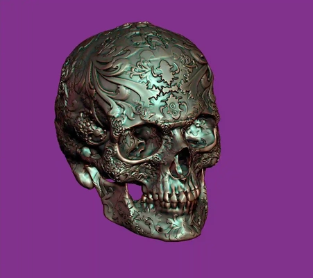 ornamental skull 3d models download creality cloud body parts 3d print model - Mito3D