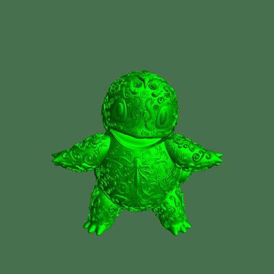ornamental squirtle 3d models download creality cloud characters 3d print model - Mito3D