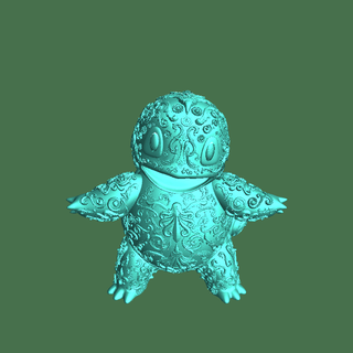 ornamental squirtle Fictional Characters 3d print model - Mito3D