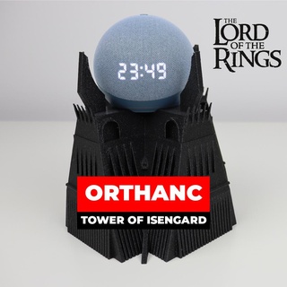 orthanc Turm isengard Echo Punkt 4th gen Zuhause Haus Dekor 3d print model - Mito3D