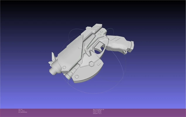 supervisión d ligero pistola 3d modelos descargar crealidad nube 3d print model - Mito3D