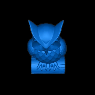 hibou 3d modèles télécharger créalité nuage 3d print model - Mito3D