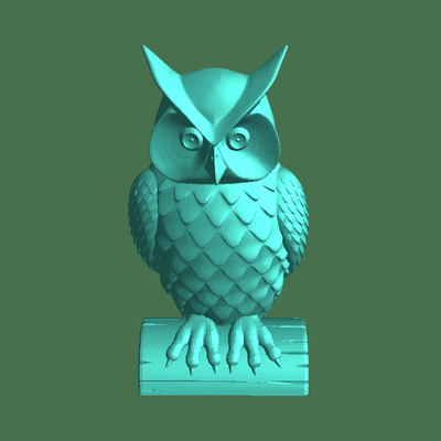 owl 3d models download creality cloud flying animals 3d print model - Mito3D