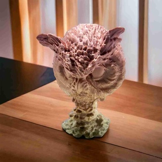 owl head Flying Animals 3d print model - Mito3D