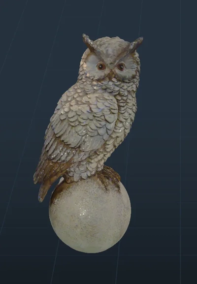 owl on boulder 3d models download creality cloud flying animals 3d print model - Mito3D