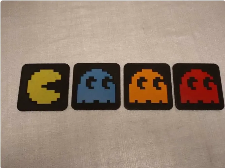 pac man montanha russa 3d modelos baixar crialidade nuvem 3D print model - Mito3D