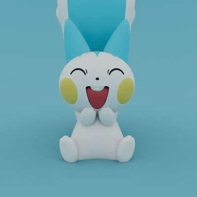 pachirisu pokémon 3d modelos baixar crialidade nuvem 3d print model - Mito3D