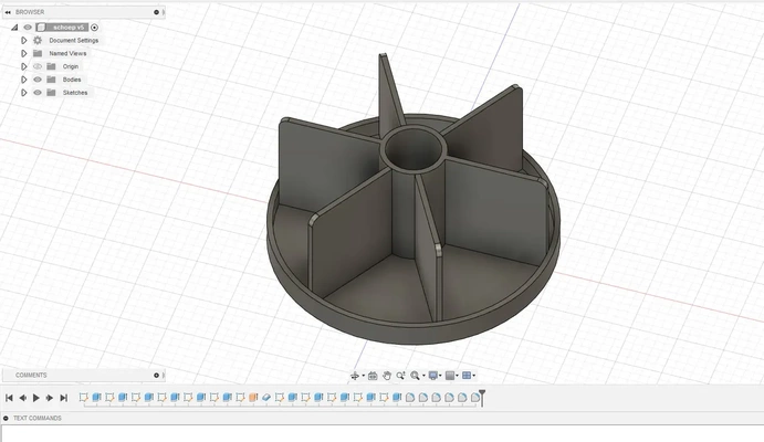 paleta rueda 3d modelos descargar crealidad nube 3d print model - Mito3D