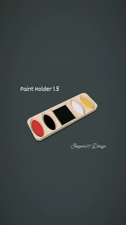 paint holder 15 Household 3d print model - Mito3D