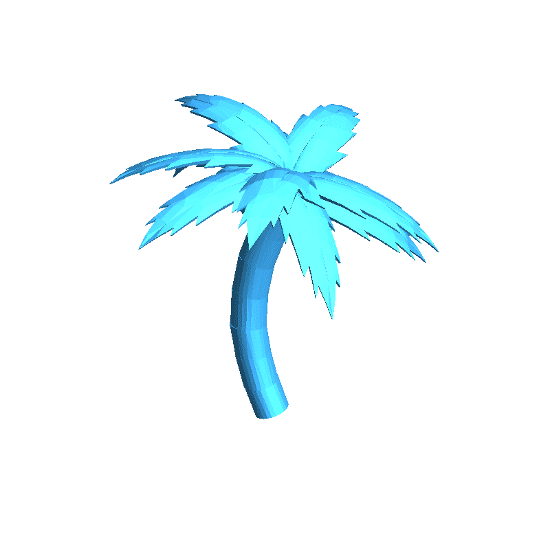 palm tree Trees 3D print model - Mito3D