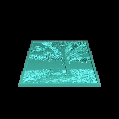 paume arbre plage cabo verde 3d modèles télécharger créalité nuage 3d print model - Mito3D