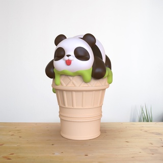 panda ice cream Foods 3d print model - Mito3D