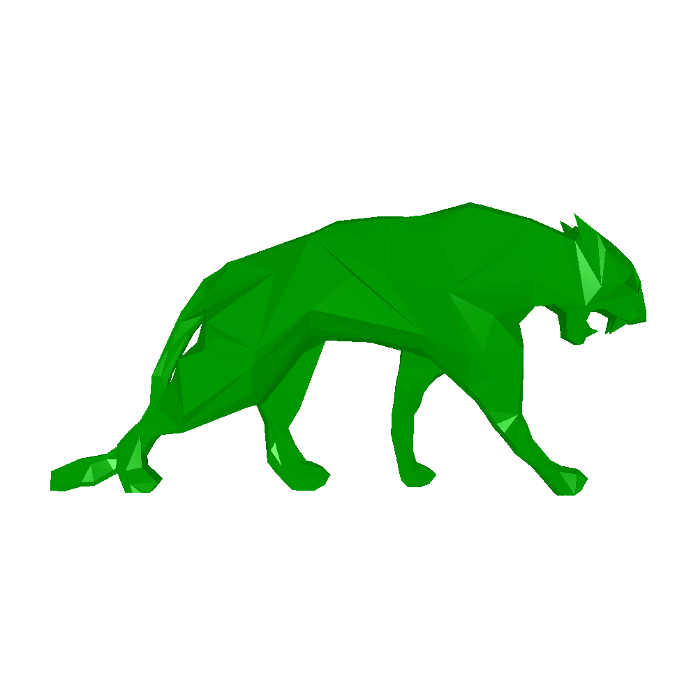 Panther Tiere 3D print model - Mito3D