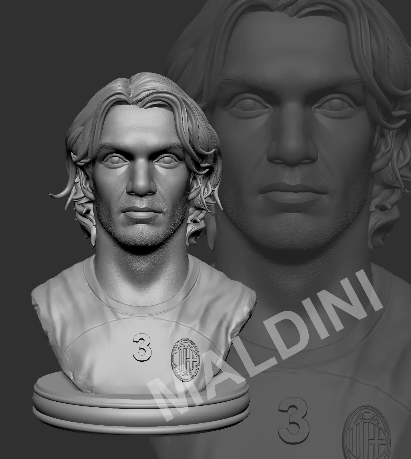 paolo maldini 3d modelos descargar crealidad nube 3D print model - Mito3D