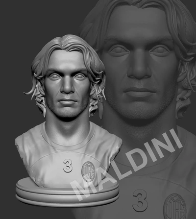 paolo maldini 3d modelos descargar crealidad nube 3d print model - Mito3D