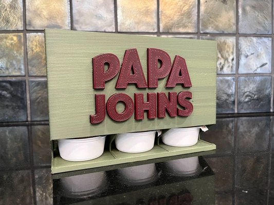 papá johns salsa soporte 3d modelos descargar crealidad nube 3d print model - Mito3D