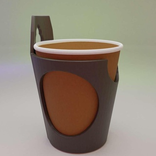 paper cup holder Household 3d print model - Mito3D