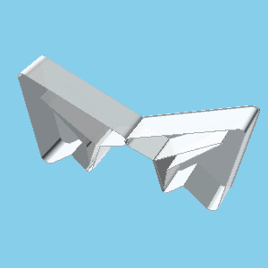 paper plane nestable box v1 Others 3d print model - Mito3D