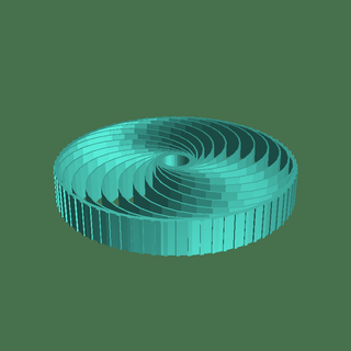 paramétrico ar pneu rolamento 3d print model - Mito3D