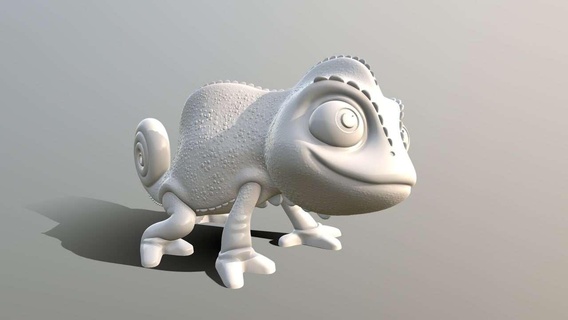 pascal chameleon Characters 3d print model - Mito3D