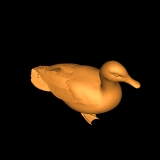 Pato ördek hayvanlar 3d print model - Mito3D