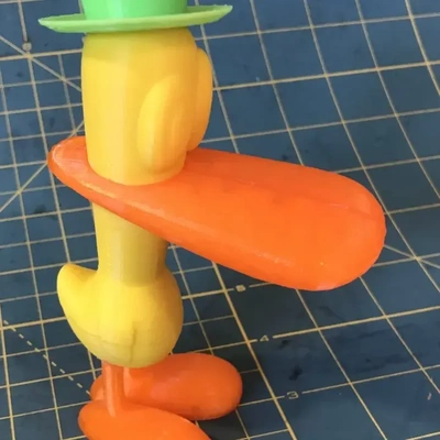 pato pocoyo 3d modelos baixar crialidade nuvem 3d print model - Mito3D