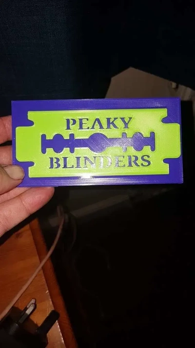 peaky blinders door plaque 3d models download creality cloud 3d print model - Mito3D