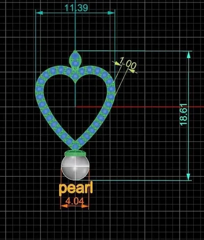 pérola colar 3d modelos baixar crialidade nuvem 3d print model - Mito3D