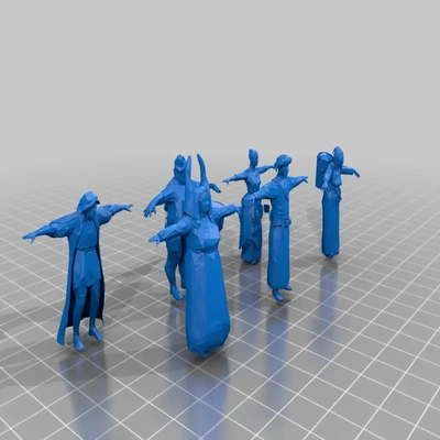 köylüler dnd npcs 3d modeller indir creality bulut 3d print model - Mito3D