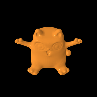 coucou chat v2 animaux 3d print model - Mito3D