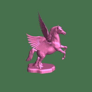 Pegasus 3d Modelle download Realität Wolke Säugetier 3d print model - Mito3D