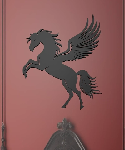 pegasus wall art 3d models download creality cloud 3d print model - Mito3D