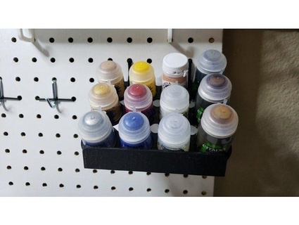 pegboard paint rack Household 3d print model - Mito3D