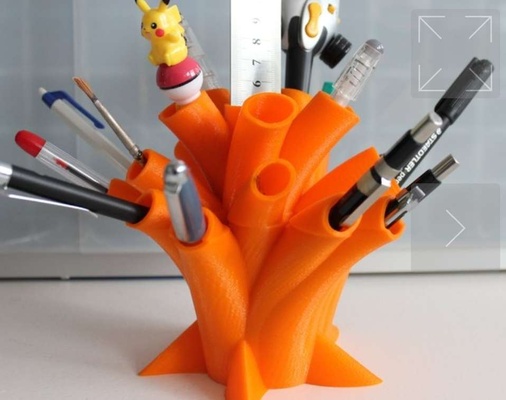pen holder by damm301 april 13 2013 3d models download creality cloud household 3d print model - Mito3D