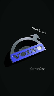 caneta suporte Volvo veículos 3d print model - Mito3D
