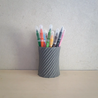 pencil holder 3d models download creality cloud 3d print model - Mito3D