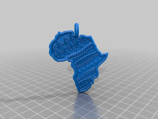 kolye afrika 3d modeller indir creality bulut 3d print model - Mito3D