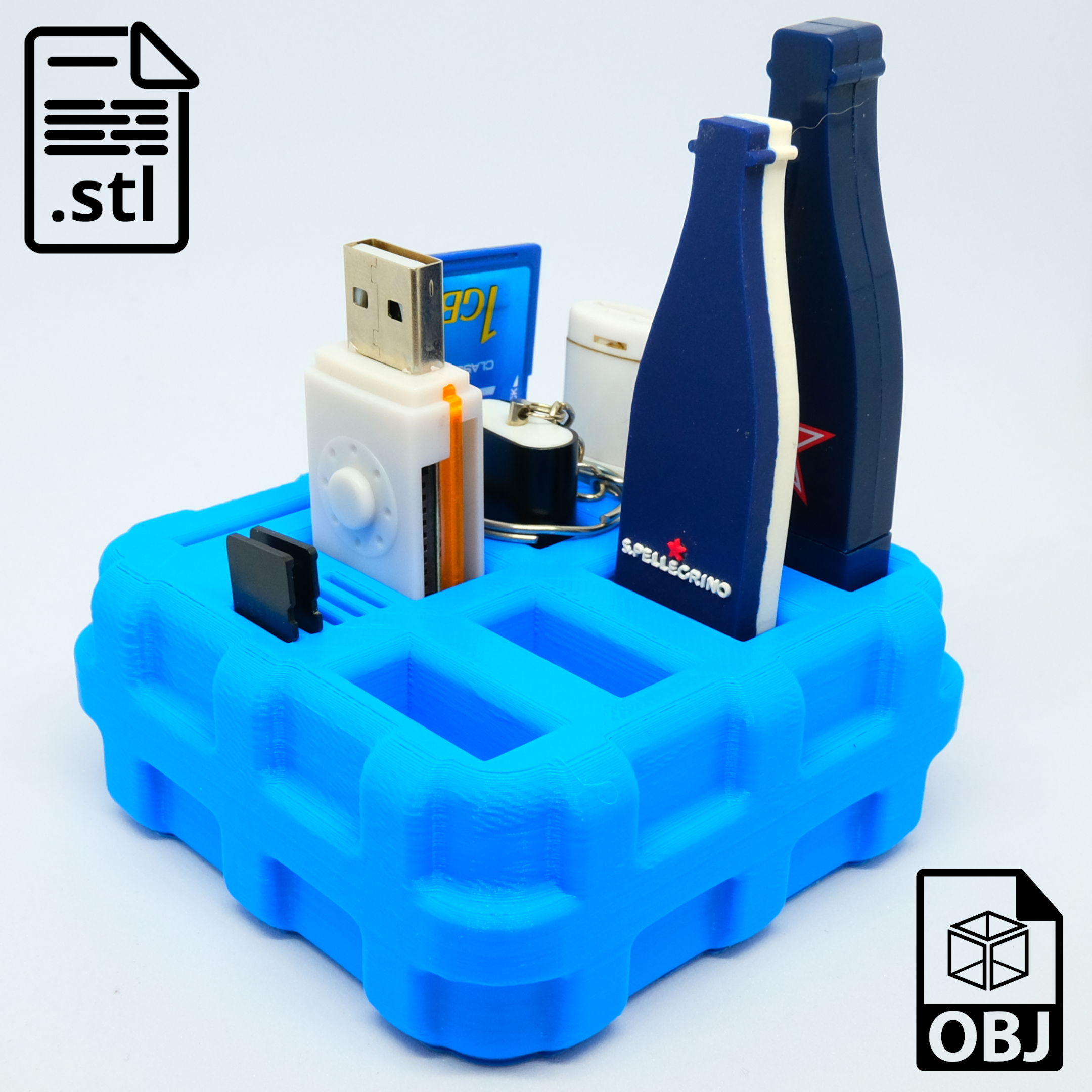 memoria USB organizador hogar casa arreglo 3D print model - Mito3D