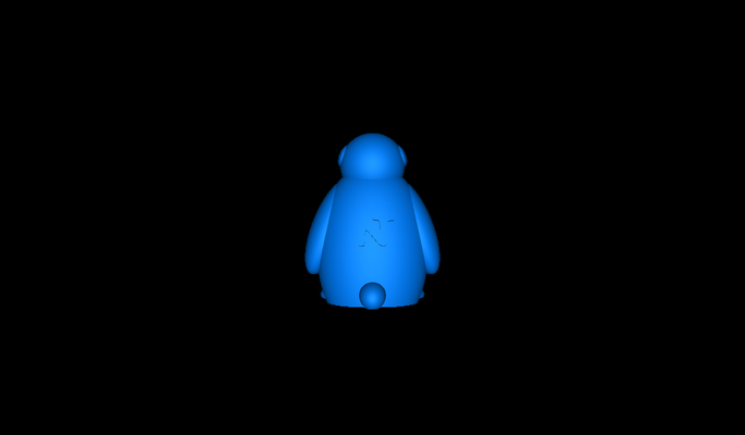 pingüino 3d modelos descargar crealidad nube 3d print model - Mito3D