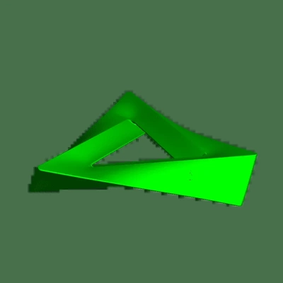 penrose triangle 3d modèles télécharger créalité nuage 3d print model - Mito3D