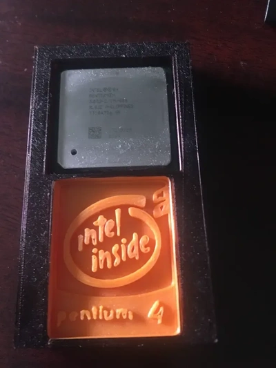 pentium 4 cpu exibição 3d modelos baixar crialidade nuvem 3d print model - Mito3D