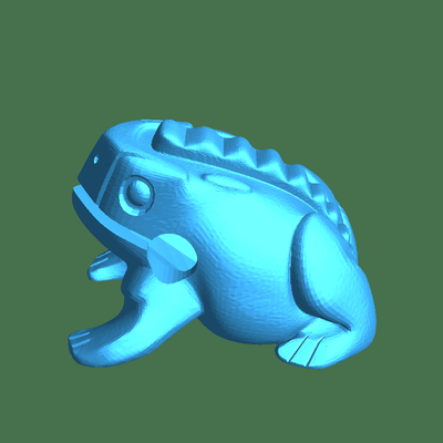 percussion frog 3d models download creality cloud animals 3d print model - Mito3D