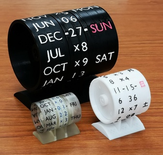perpetual calendar mechanically automatic day shiura Gadgets & Electronics 3d print model - Mito3D
