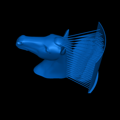 cabeça cavalo pferd 3d modelos baixar crialidade nuvem animais 3d print model - Mito3D