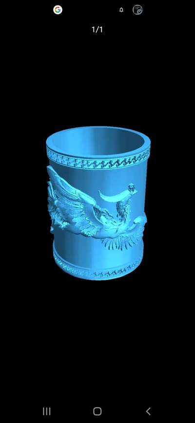 phoenix pen holder 3d models download creality cloud 3d print model - Mito3D